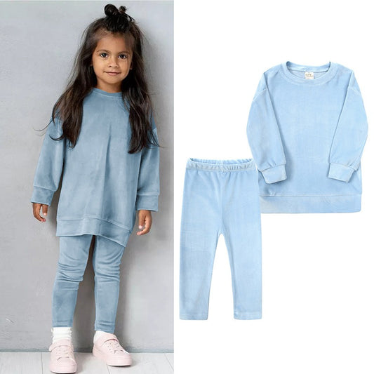 Children's /Toddlers Autumn And Winter Two-Piece Set
