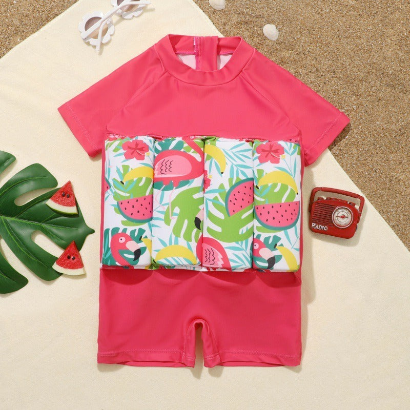 Children's swimsuit cute one-piece for infants and young girls.