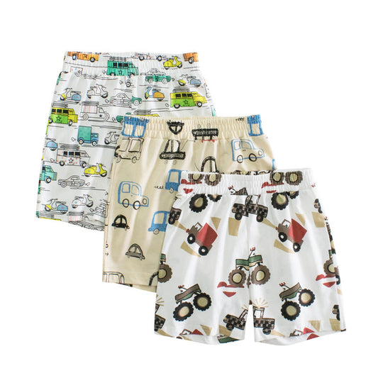 Baby Boy Cars Print Shorts