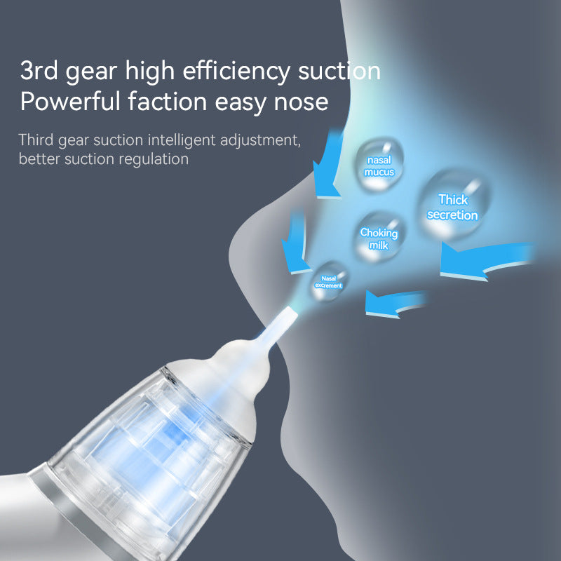 Electric nasal suction device for babies, children, and infants.