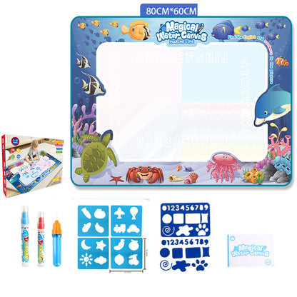 Water Doodle Mat Kids Toys Reusable Painting Writing Doodle Water Color Drawing Board Toddlers Preschool Education Toys