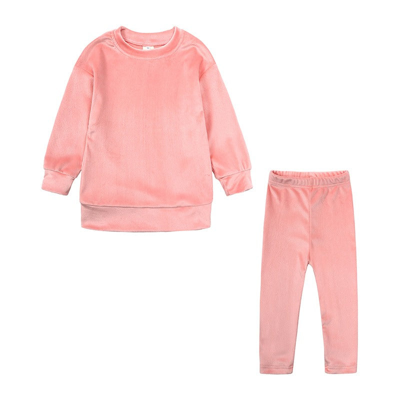 Children's /Toddlers Autumn And Winter  Two-Piece Set