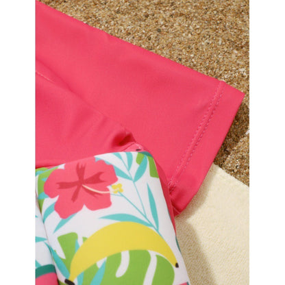 Children's swimsuit cute one-piece for infants and young girls.