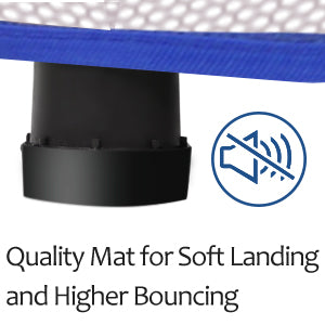 55'' Toddlers Trampoline Indoor Outdoor Mini Trampoline for Kids