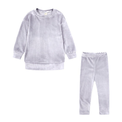 Children's /Toddlers Autumn And Winter  Two-Piece Set