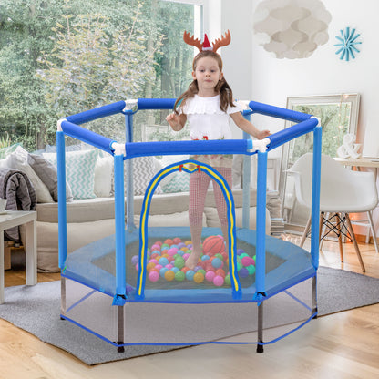 55'' Toddlers Trampoline Indoor Outdoor Mini Trampoline for Kids
