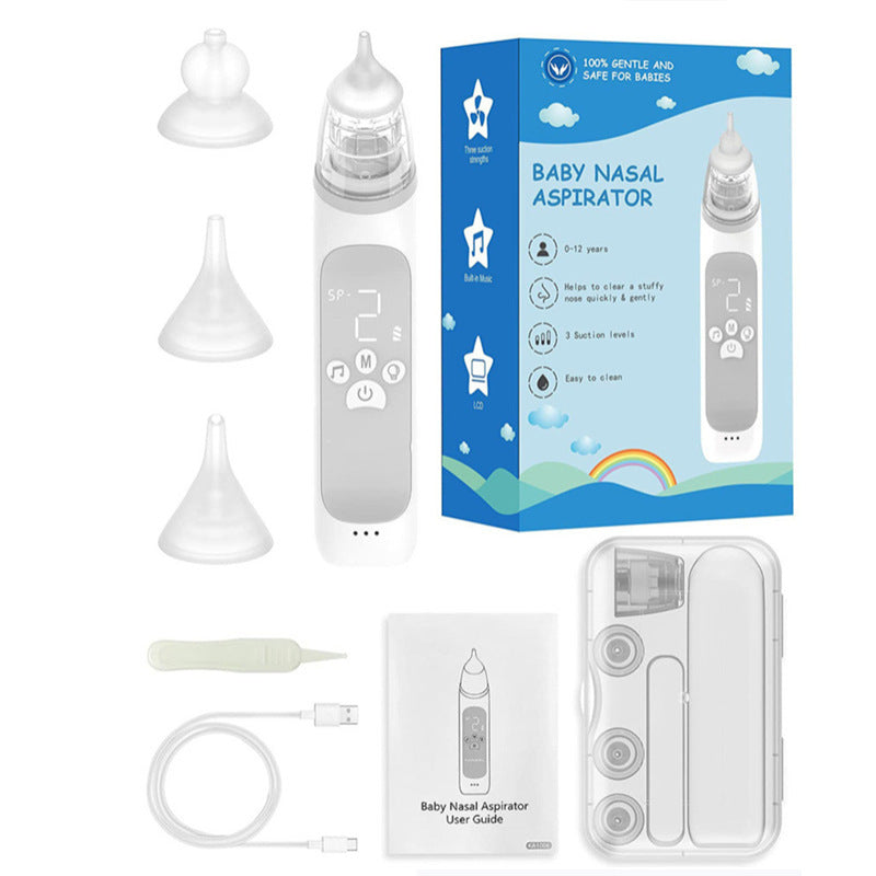 Electric nasal suction device for babies, children, and infants.