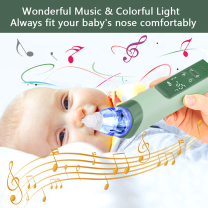 Nasal suction device charging electric nasal suction device with three levels of suction music .Lights baby cleaning nasal mucus
