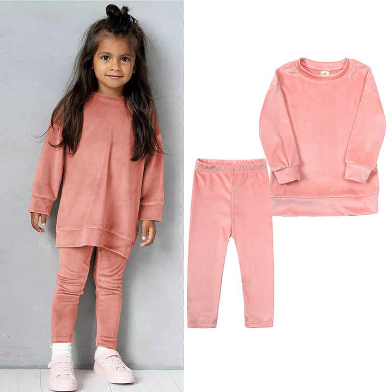 Children's /Toddlers Autumn And Winter  Two-Piece Set