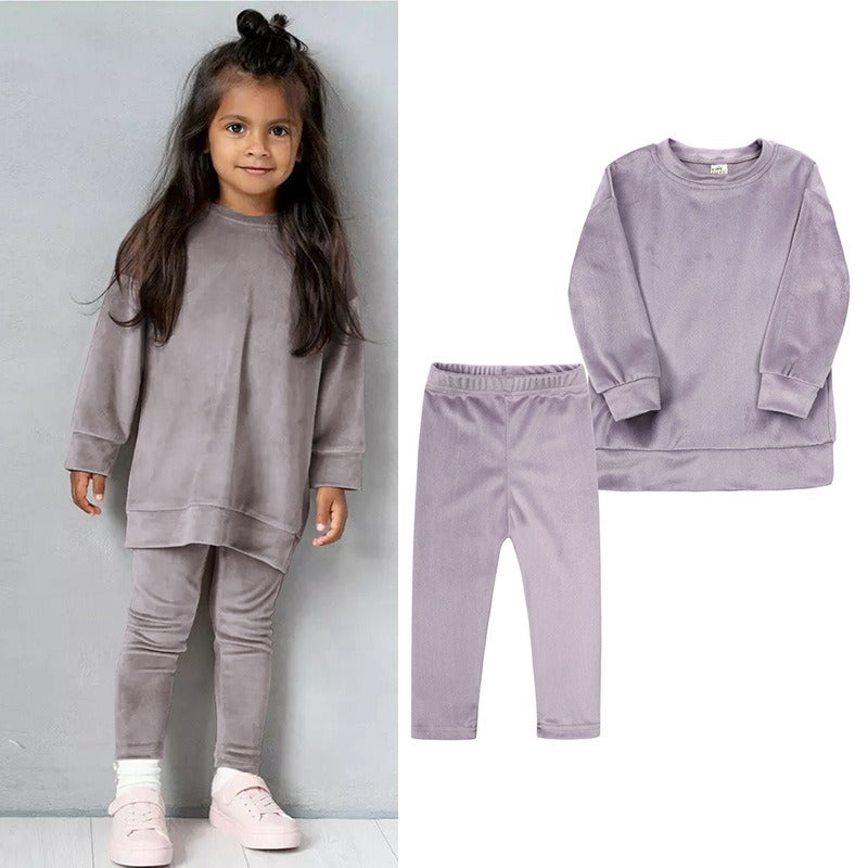 Children's /Toddlers Autumn And Winter  Two-Piece Set