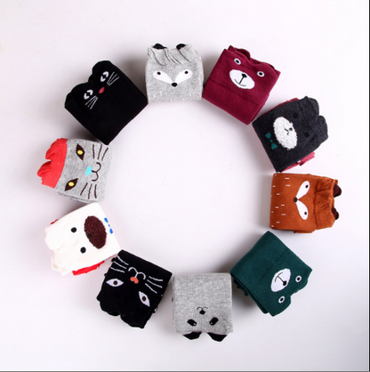 Toddlers Kids Girls Knee High Socks School Cotton Socks Striped baby Long Socks