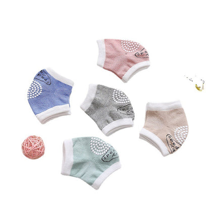 3 pairs of cotton children's knee pads, autumn glue dispensing, anti slip baby knee pads, baby crawling.