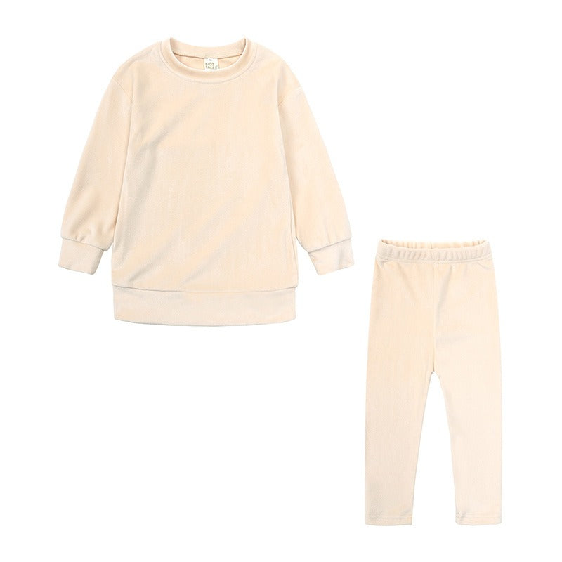 Children's /Toddlers Autumn And Winter  Two-Piece Set
