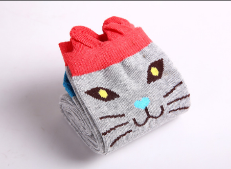 Toddlers Kids Girls Knee High Socks School Cotton Socks Striped baby Long Socks