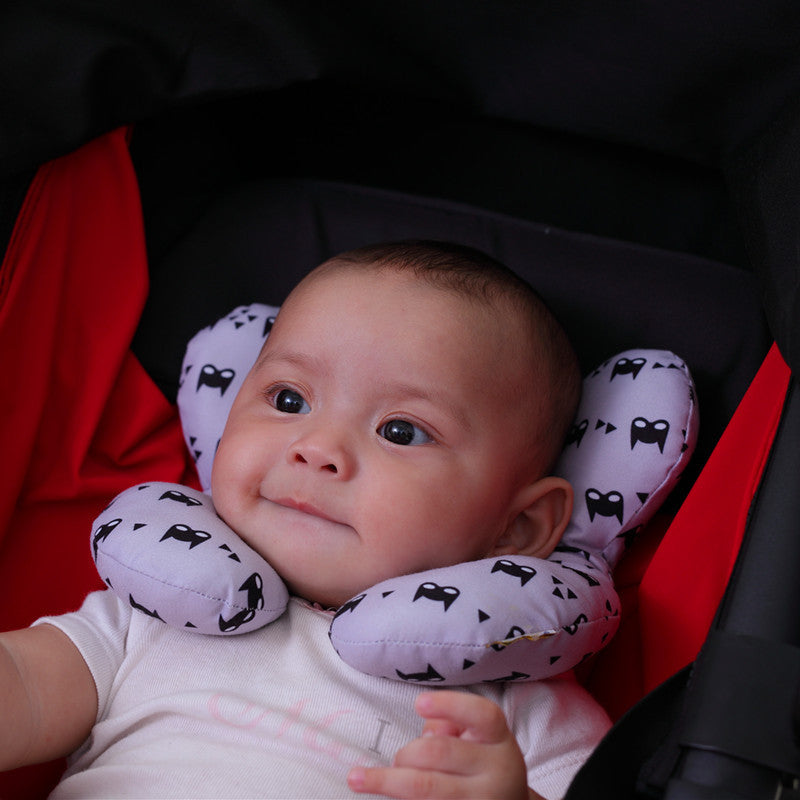 Baby head protection U-shaped pillow stroller fixed head pillow car seat sleeping protection