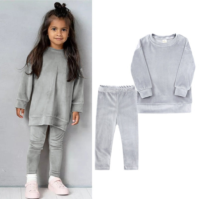 Children's /Toddlers Autumn And Winter  Two-Piece Set
