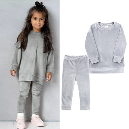 Children's /Toddlers Autumn And Winter  Two-Piece Set