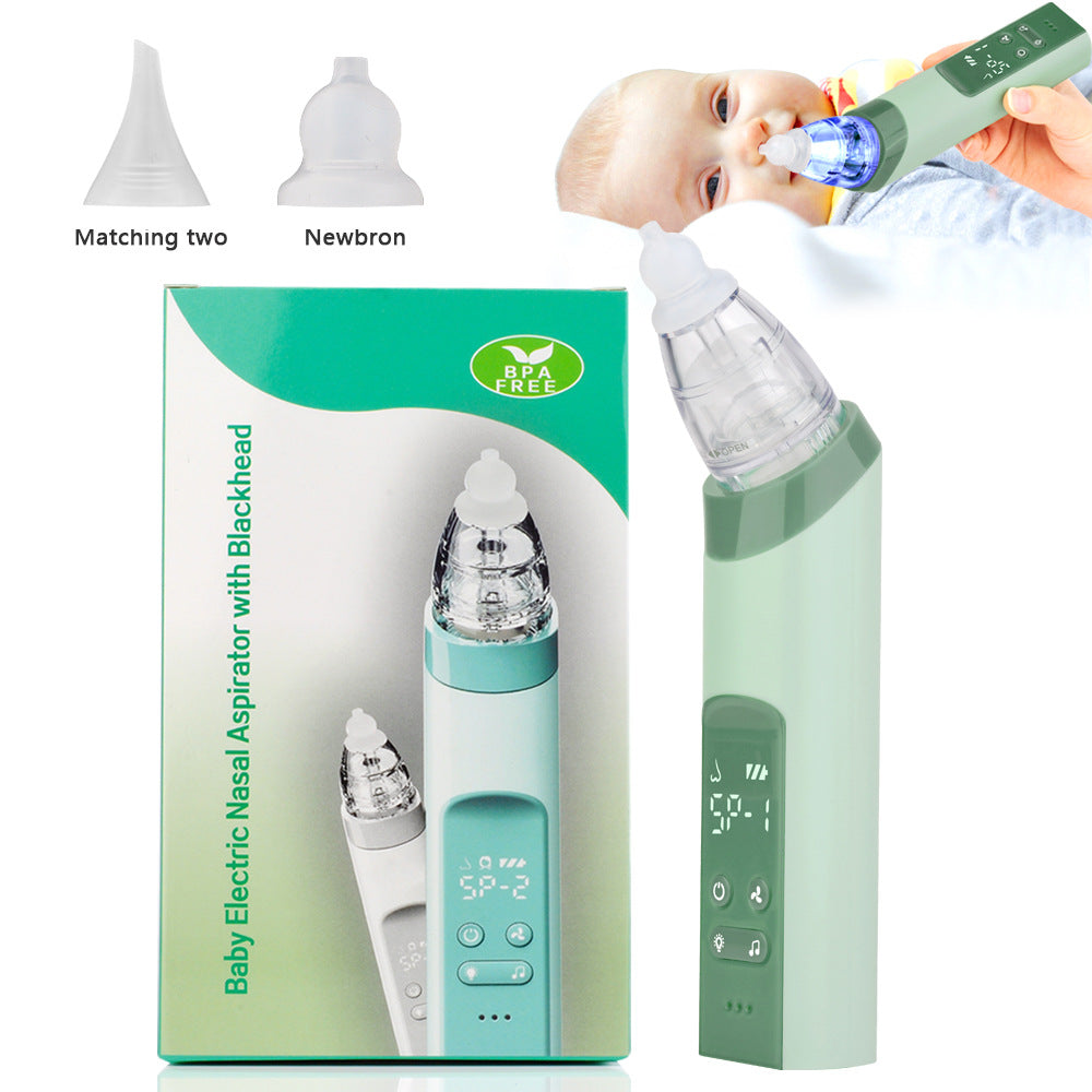 Nasal suction device charging electric nasal suction device with three levels of suction music .Lights baby cleaning nasal mucus