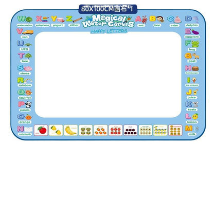 Water Doodle Mat Kids Toys Reusable Painting Writing Doodle Water Color Drawing Board Toddlers Preschool Education Toys