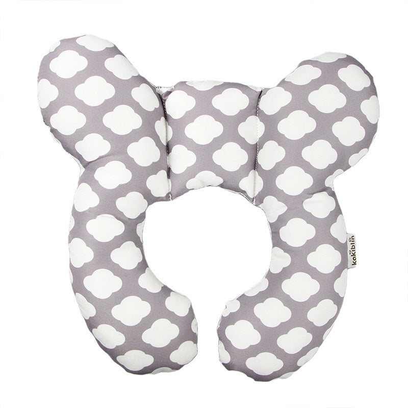 Baby head protection U-shaped pillow stroller fixed head pillow car seat sleeping protection